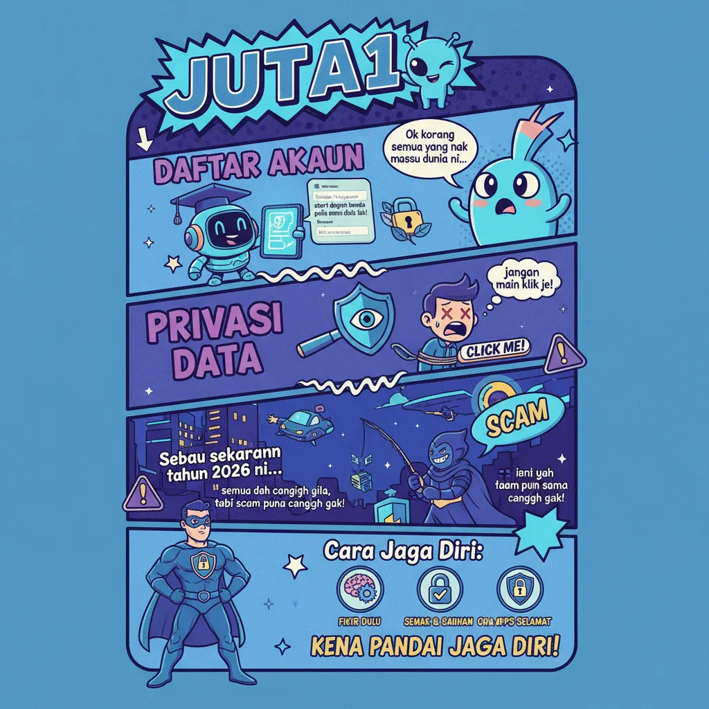 Strategi Juta1: Daftar Akaun dan Privasi Data