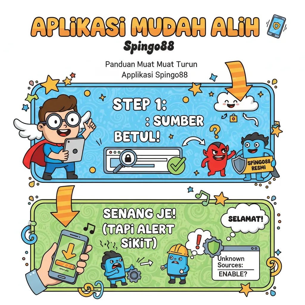 Panduan Muat Turun Aplikasi Spingo88