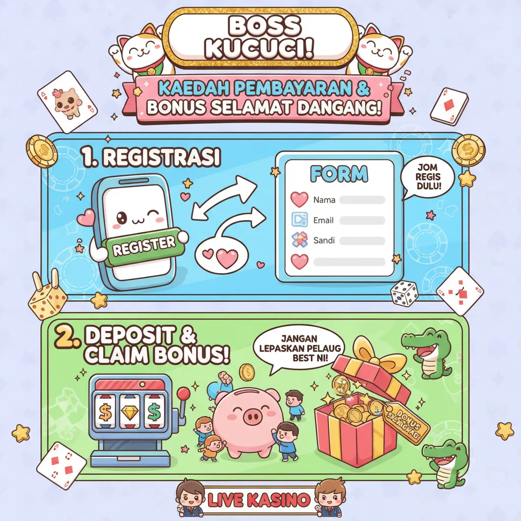 Panduan Lengkap bosskucuci: Kaedah Pembayaran & Bonus Selamat Datang