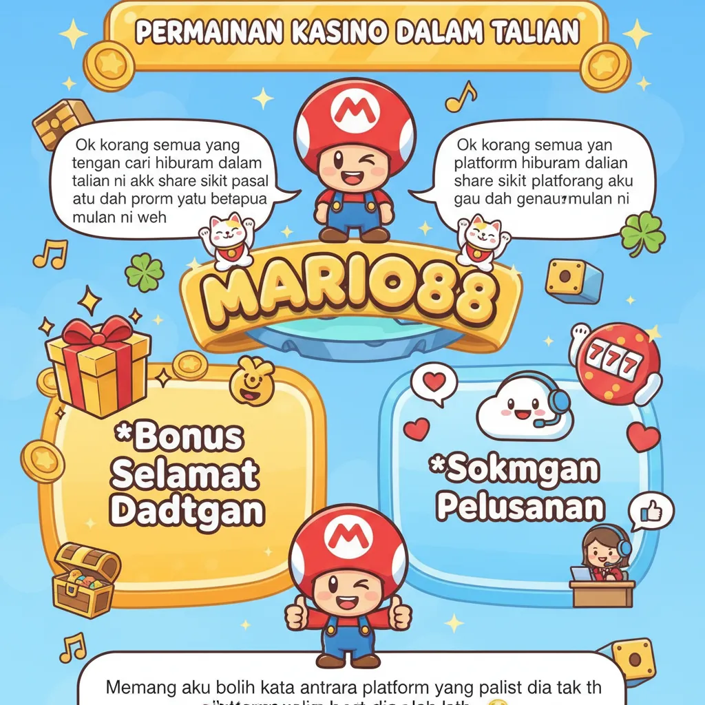 Mario88: Platform Hiburan dengan Bonus Selamat Datang & Sokongan Pelanggan Terbaik