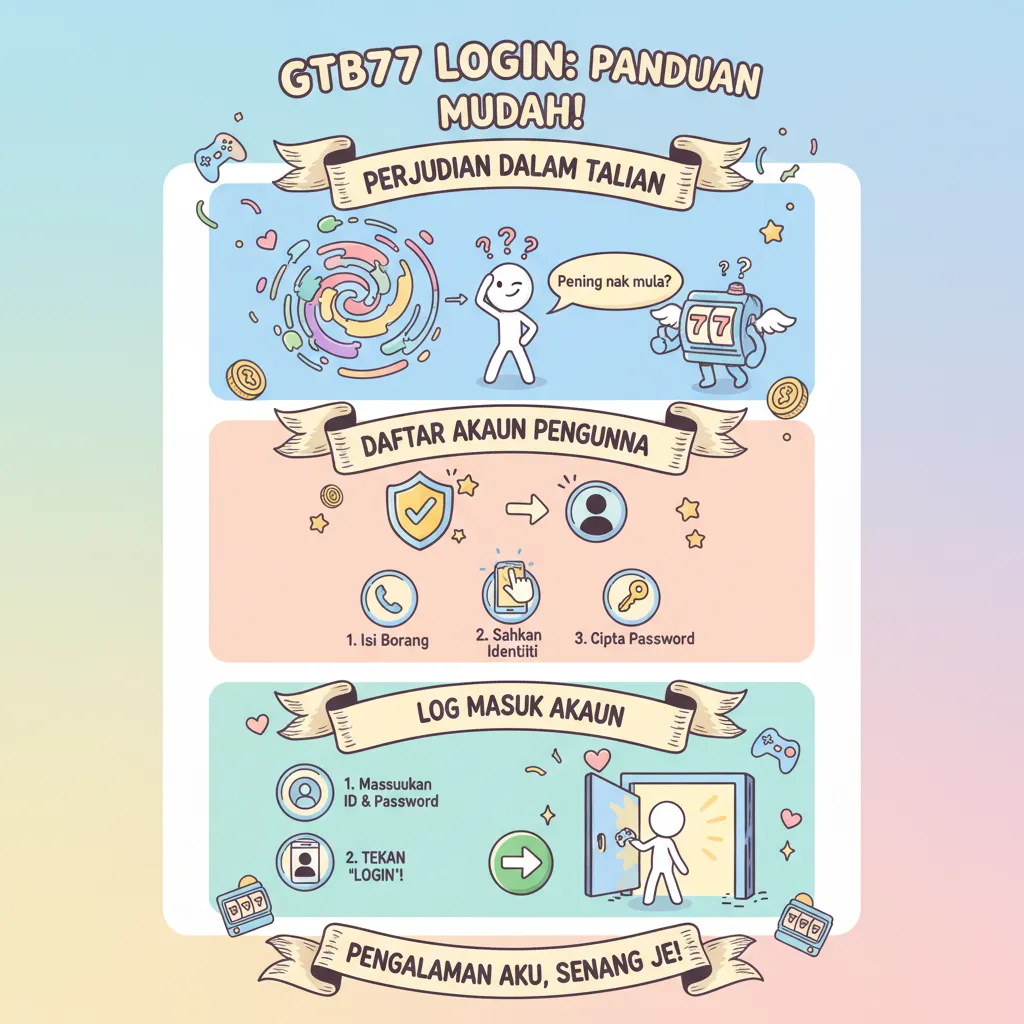 Cara GTB77 Login & Daftar Akaun Pengguna
