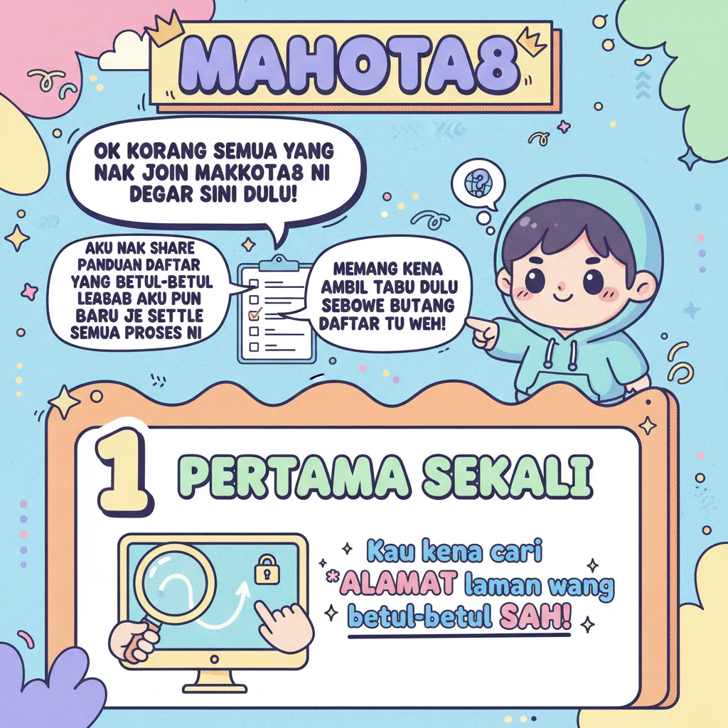 Panduan Daftar Mahkota8 di Kasino Dalam Talian