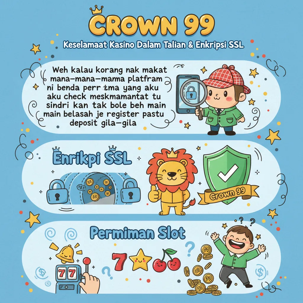 Crown 99: Keselamatan Kasino Dalam Talian & Enkripsi SSL
