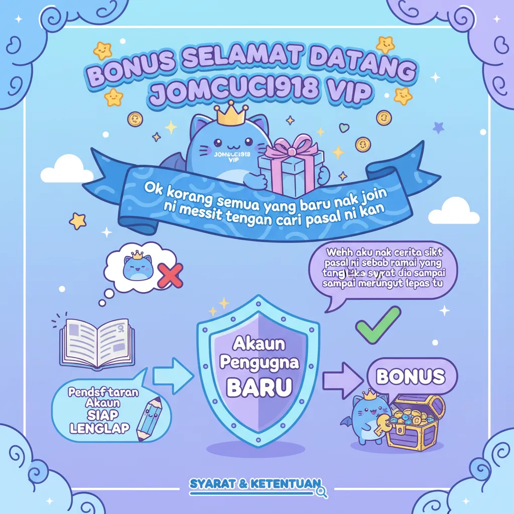Bonus Selamat Datang Jomcuci918 VIP